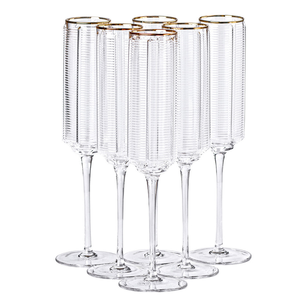 Yiwu Келихи для шампанського, 300 мл, набір із 6 штук HP-16-14 Київ - фото 1