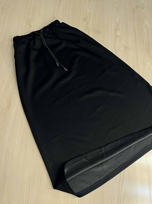 Костюм жіночий A-N 26067 футболка з довгою спідницею оверсайз, чорний, one size Київ - фото 10