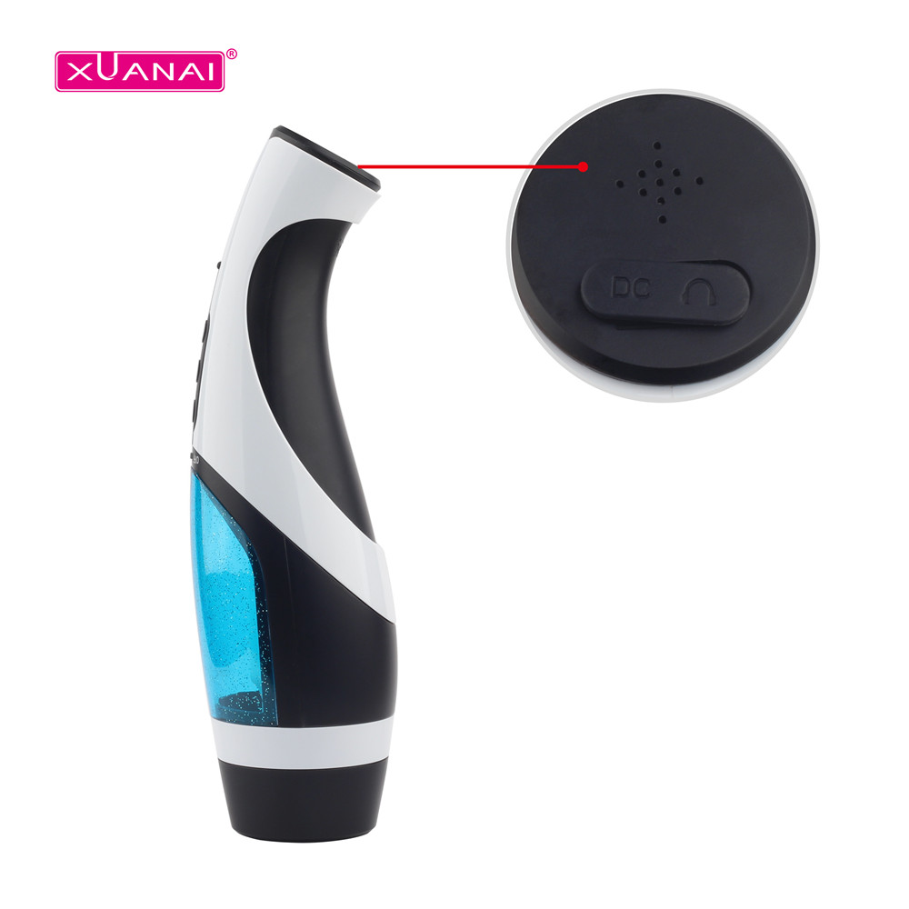 Автоматичний чоловічий мастурбатор Softplay USB, 4 режими вібрації, водостійкий IPX4, акумулятор 700 мА·год, синій Київ - фото 8