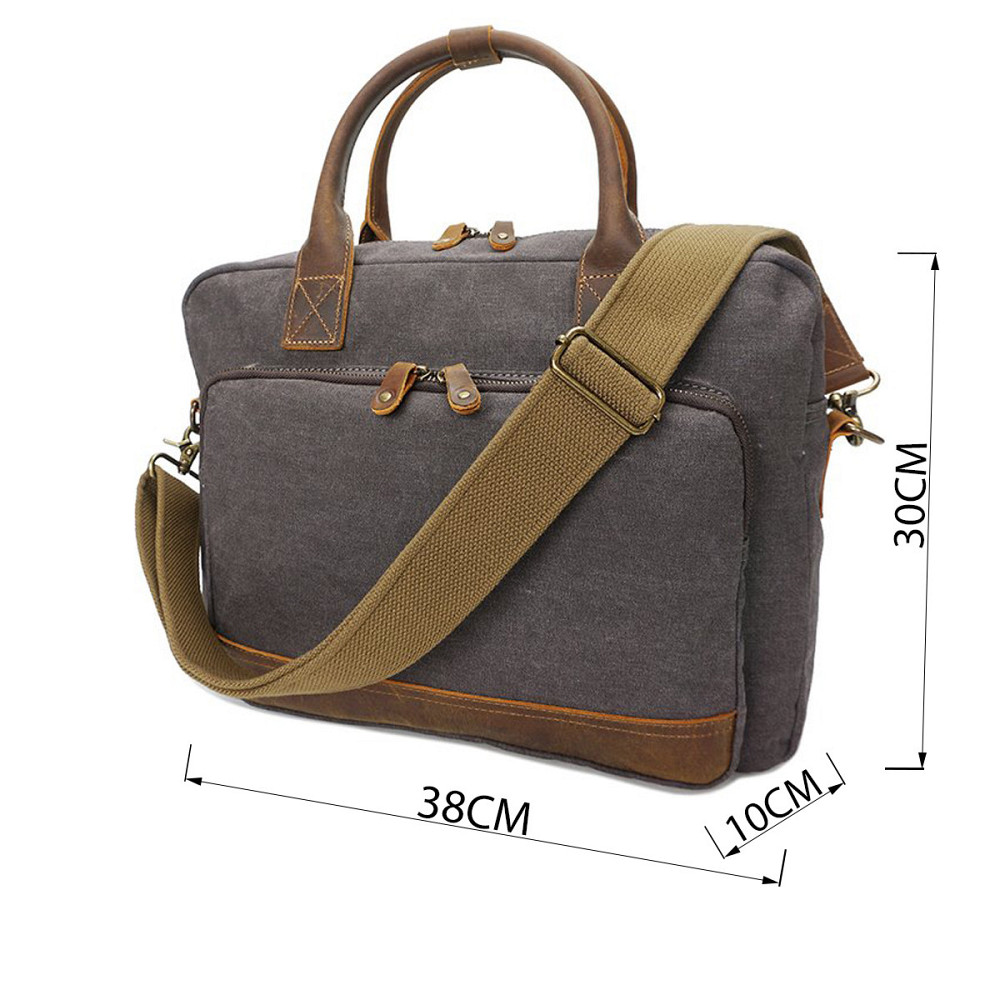 Сумка текстильна Vintage 20062 Сіра Київ - фото 3