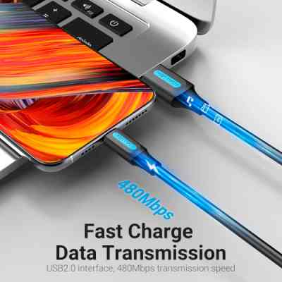 Кабель USB 2.0 AM-Type-C M, 0.5 м, 100W PVC чорний Vention Вінниця