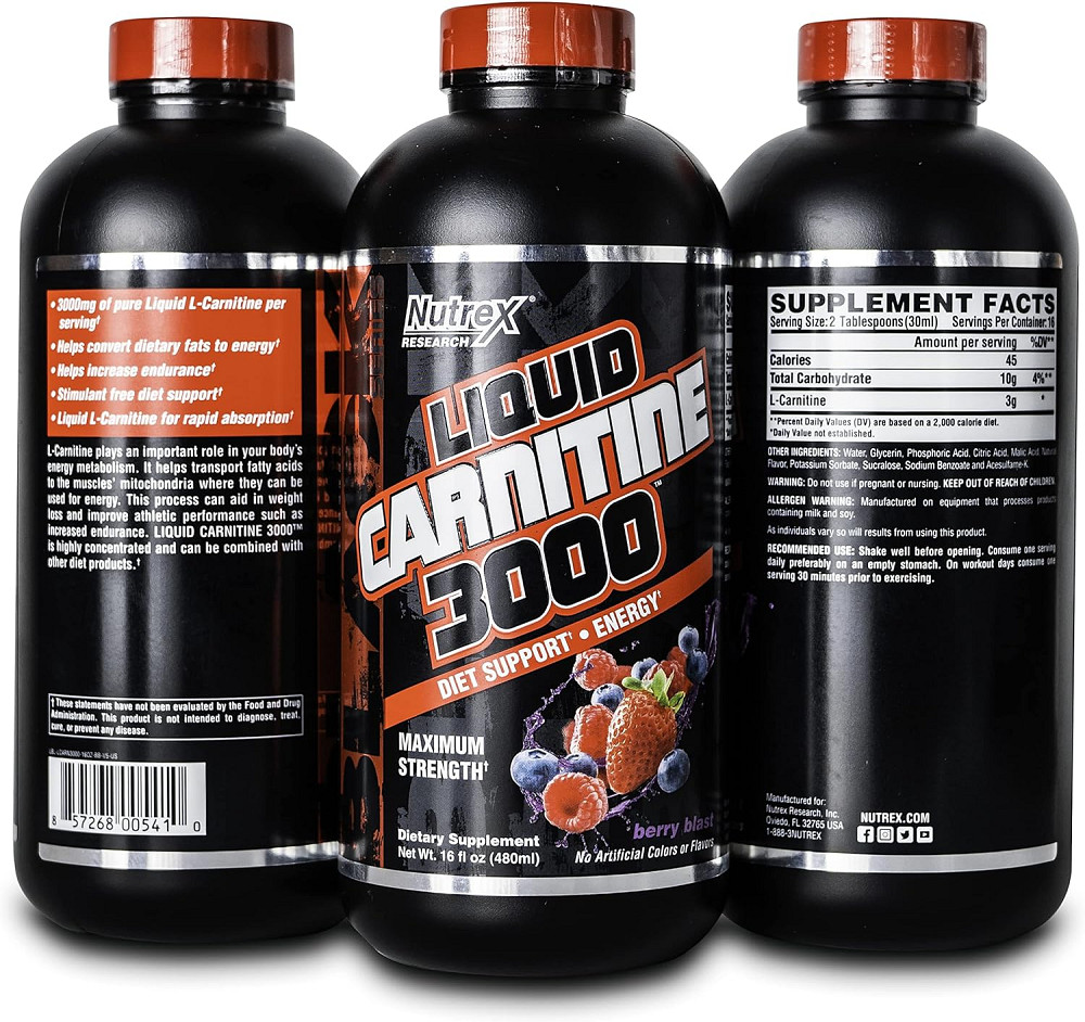Liquid Carnitine 3000 473 ml (Berry Blast) Луцьк - фото 3