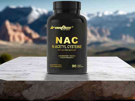 N-ацетил-L-цистеїн Ironflex NAC 600 mg 90 caps Луцьк