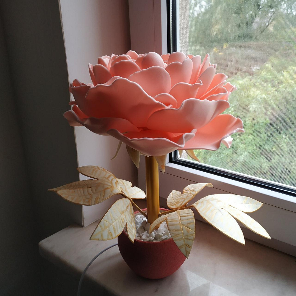 Світильник-нічник "Півонія Рожеві мрії" Дніпро - фото 3