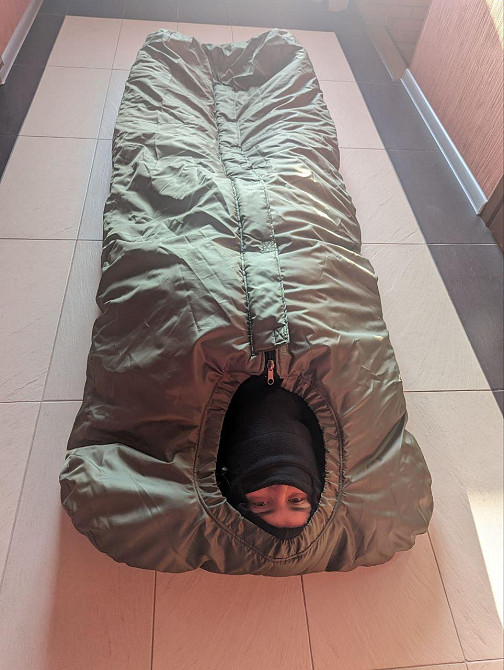 Армійський зимовий спальний мішок - 30 КіБорг ЗСУ кокон зимовий Omni-Heat Днепр - изображение 6