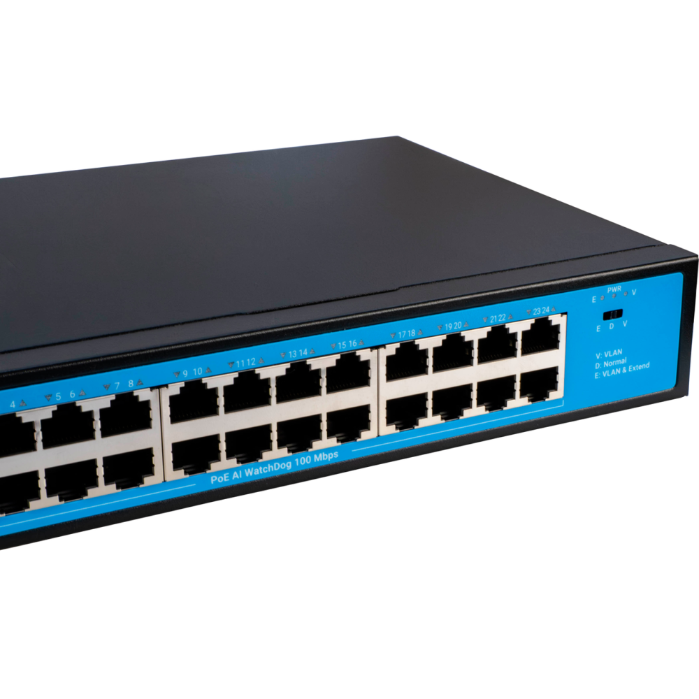 PoE комутатор 24 порти SEVEN P-73224G-2SFP (POE: 24, UP: 2 Combo G / SFP) Київ - фото 9
