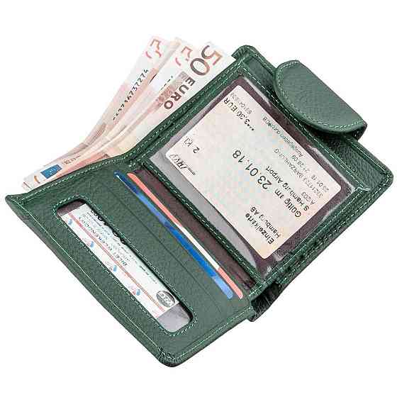 Гаманець жіночий компактний ST Leather 18959 Зелений Київ