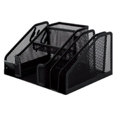 Підставка для дрібниць Buromax 210x150x100 мм, wire mesh, black (BM.6241-01) Вінниця - фото 1