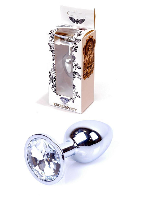 Анальна пробка - Jewellery Silver Plug Clear Sex Aura Київ - фото 1