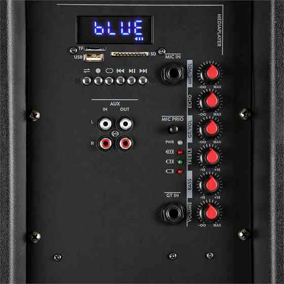 FT215LED активний динамік 2x15" 1600W BT/USB/SD/AUX LED 2xmicro візок (Німеччина, читати опис) Рівне