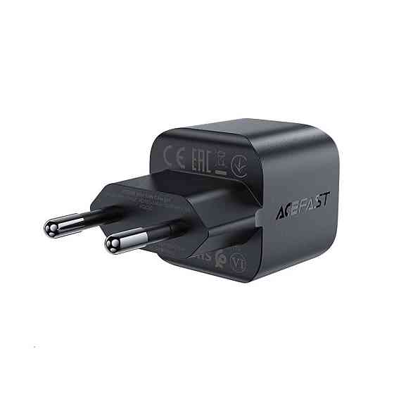 Мережевий зарядний пристрій ACEFAST A77 mini PD30W GaN USB-C charger Black (6974316282662) Киев