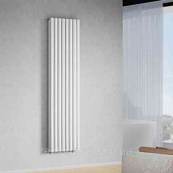 Вертикальный радиатор Ellipse Double 480х1800-8, anticor, белый Черновцы