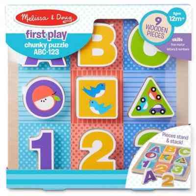 Развивающая игрушка Melissa&Doug Формовой пазл Буквы/Цифры (MD1899) Винница