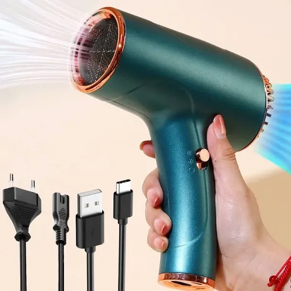 Беспроводной аккумуляторный фен для волос 500 Вт, без подбор по цвету Одесса - изображение 6