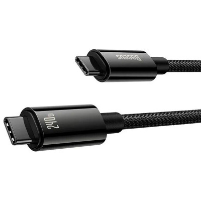Дата кабель USB-C to USB-C 2.0m 240W Black Baseus (CAWJ040101) Вінниця - фото 9