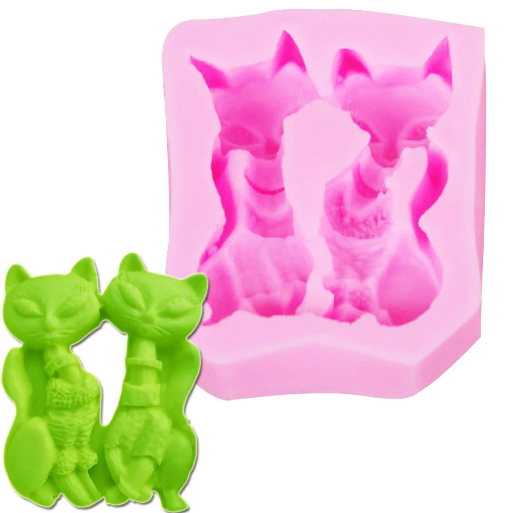 Молд Кот 58 на 50 мм розовый Киев - изображение 9