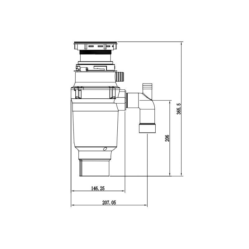 Подрібнювач харчових відходів Mixxus GD-01-0,5    ( MX1568 ) 30456 Харків - фото 2