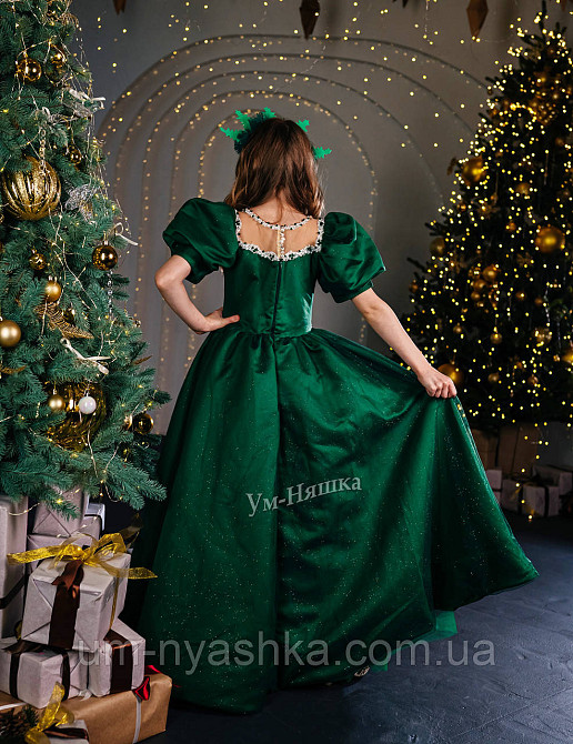 Зелене пишне плаття 140-152 Кривий Ріг - фото 3