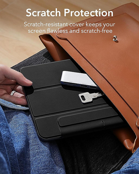 Чехол ESR Rebound Case для iPad Air 10.9 (2020) черный Trifold магнитный с креплением для Pencil Киев - изображение 9