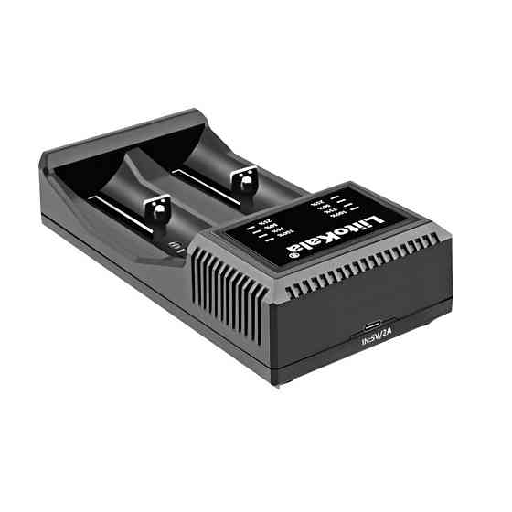 Зарядний пристрій Liitokala Lii-C2, Ni-Mh/Li-ion/Li-Fe, Micro USB, LED Київ