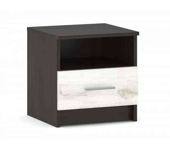 Тумба прикроватная (2шт.) Арамис - Ш402хВ414хГ375 - Венге + Дуб крафт белый Львов