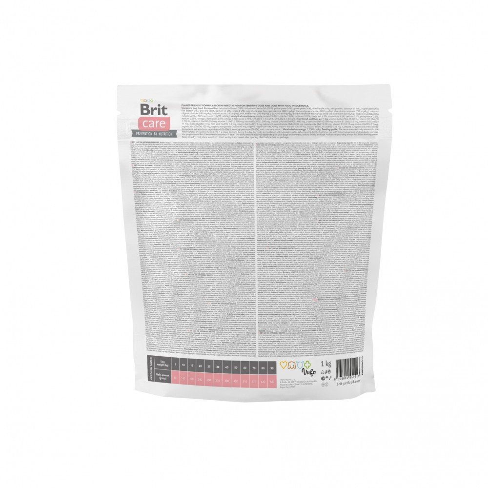 Сухой корм Brit Care Dog Sustainable Sensitive для собак с чувствительным пищеварением, с рыбой и насекомыми, Винница - изображение 2