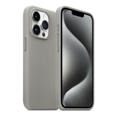 Чехол для мобильного телефона Armorstandart FAKE Leather Case Apple iPhone 15 Pro Max Grey (ARM76307) Винница - изображение 3
