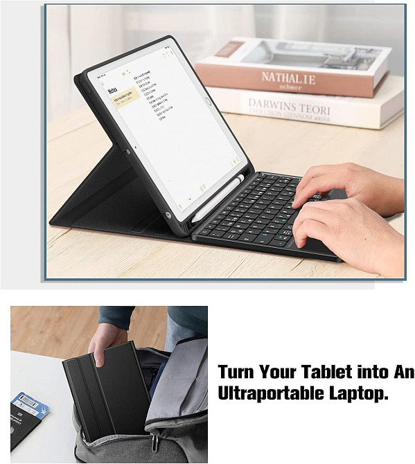 Захисний чохол з Bluetooth клавіатурою для iPad 10.2 Inch (9/8/7 Generation) та iPad Air 3rd / Pro 10.5 Дніпро - фото 9