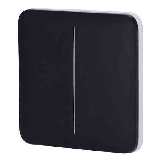 Кнопка Ajax SoloButton (2-gang) black для двоклавішного вимикача Киев
