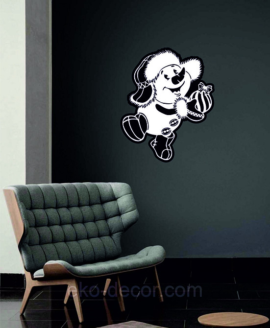 Декоративне настінне Панно «Сніговик», Декор на стену Київ - фото 6