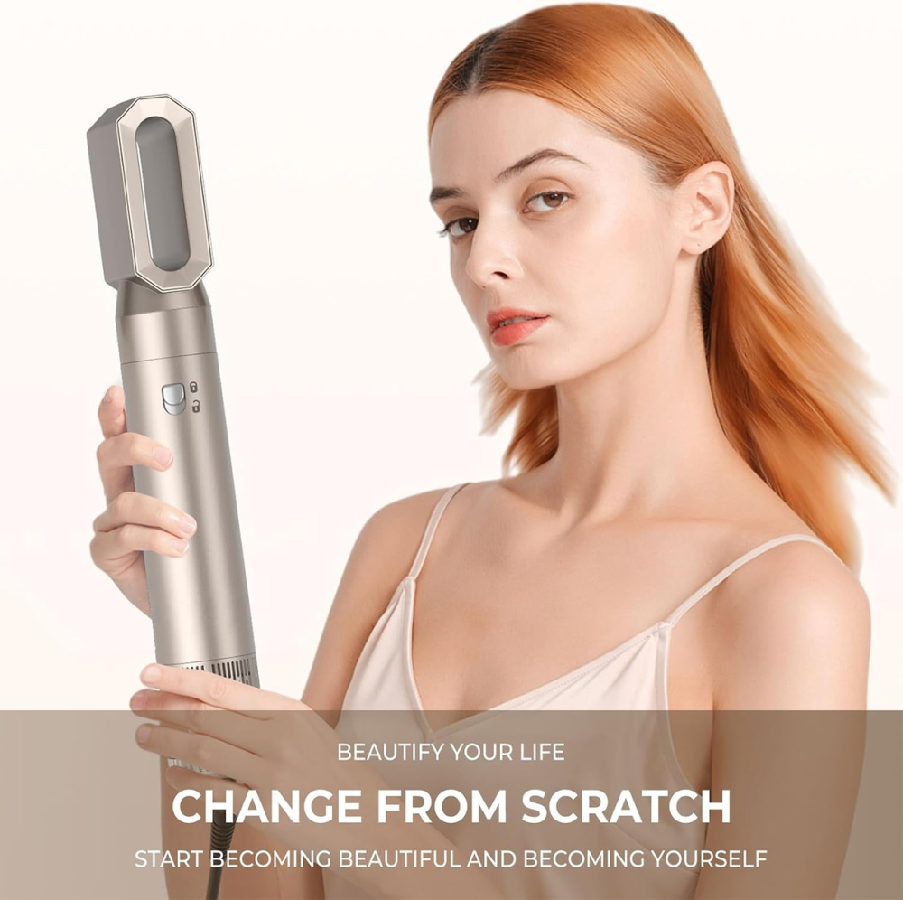 Мультистайлер 6-в-1 Magic Styler Air Brush: фен-щітка з ефектом Coanda, іонізація, 1000 Вт — для об'єму та локонів Київ - фото 10