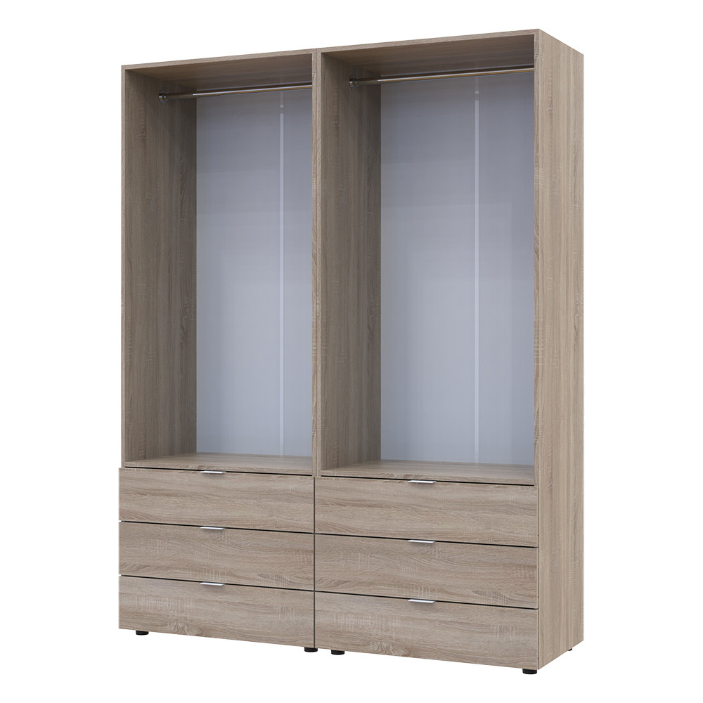 Комплект шаф для одягу Doros Гелар (2 шт.) 155х49,5х203,4 см Дуб сонома (DRS-011110) Львів - фото 4