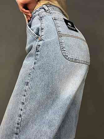Джинсы женские Mikaletta 9505 SKATER BALON jeans широкий крой бананы косые карманы голубые, голубой, Одесса