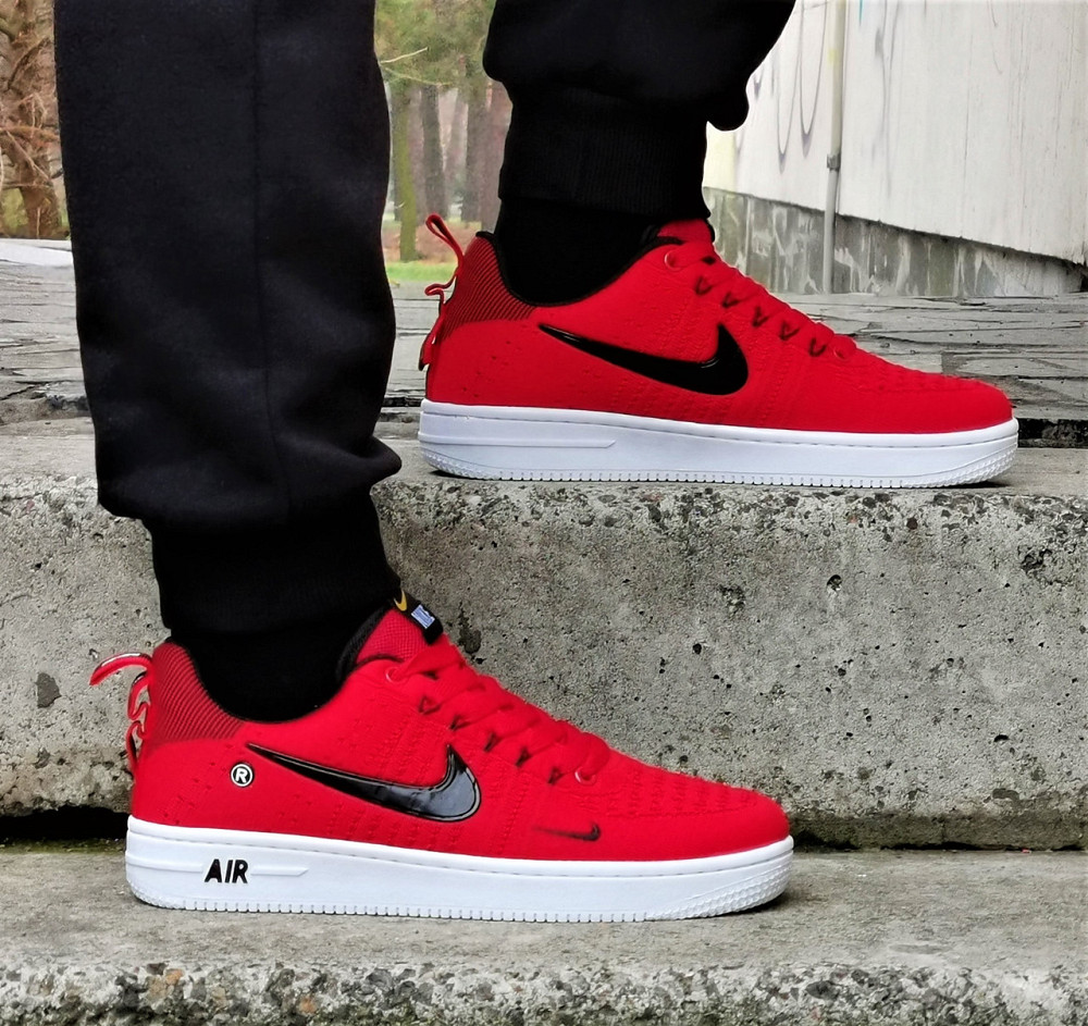 Кроссовки Nike Force Красные Мужские Форсы Найк (размеры: 40,41,42,43) Днепр - изображение 8