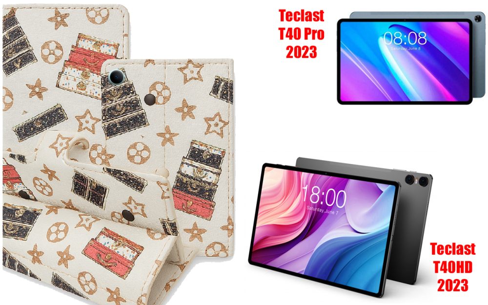 Книжка-трансформер для планшета Teclast T40 Pro 2023, T40Hd 2023, колір Black Lyi White Київ - фото 1