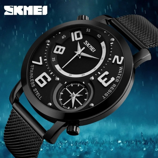Чоловічий наручний годинник Skmei Moon 9168 Чорний Вінниця - фото 5