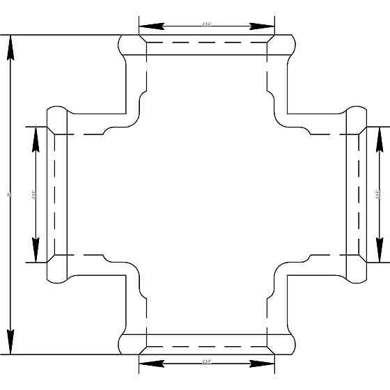 Крестовина VIEGA 3180 3/4″ ВВВВ (320621) Киев
