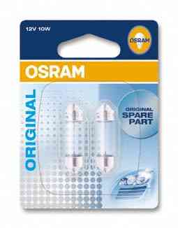 Показні лампа розжарювання OSRAM 6411-02B C5W 41 mm 12 V SV8.5-8 10X2 Blister Харків