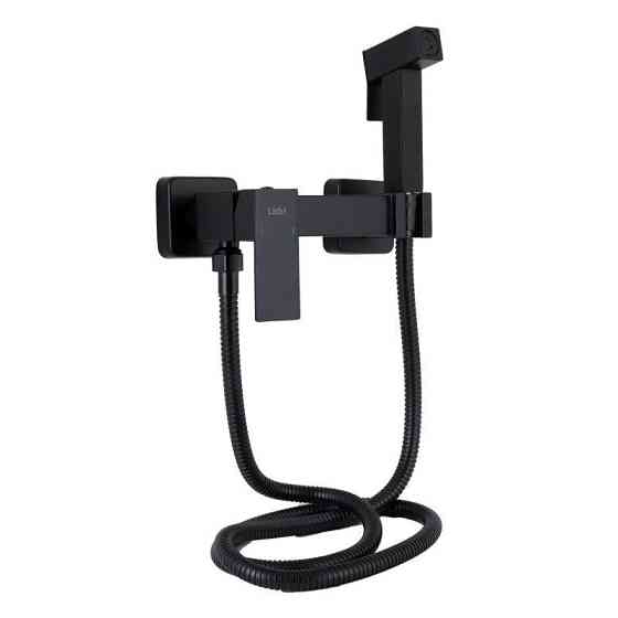 Набір для душу гігієнічного Lidz Kubis 110 Black LDKUB110BLA46104 чорний мат Київ