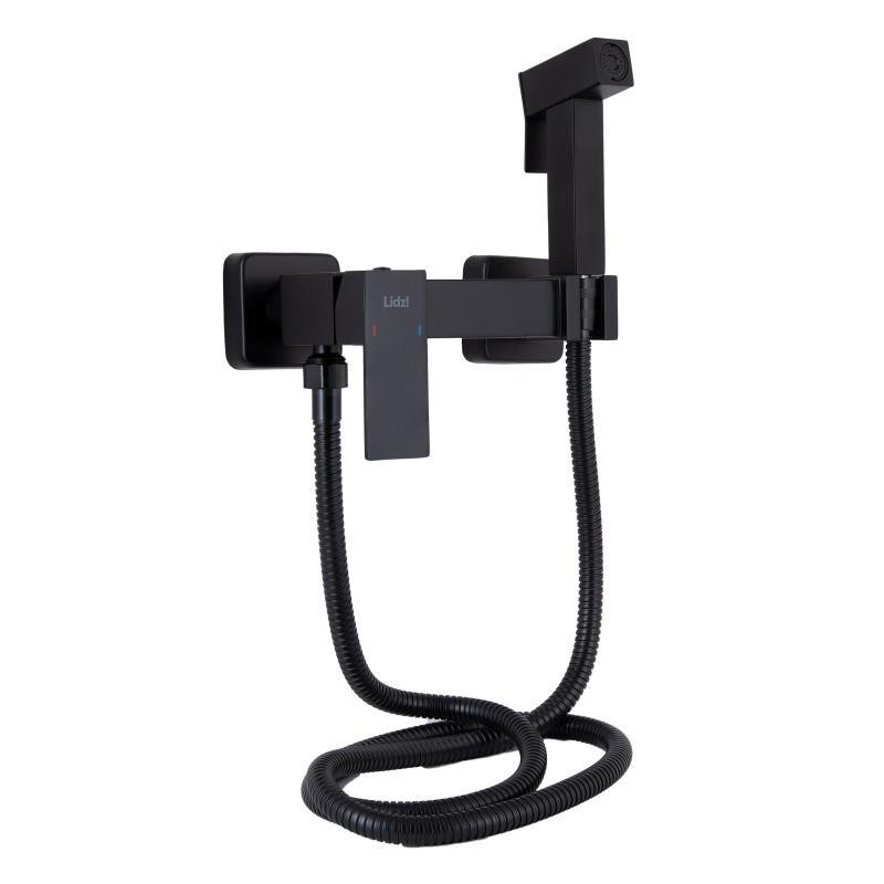 Набір для душу гігієнічного Lidz Kubis 110 Black LDKUB110BLA46104 чорний мат Київ - фото 1