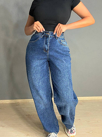 Джинсы женские Liana 234 skater jeans широкие бананы синие, синий, 28, 28, 77 см, 110 см Одесса - изображение 6
