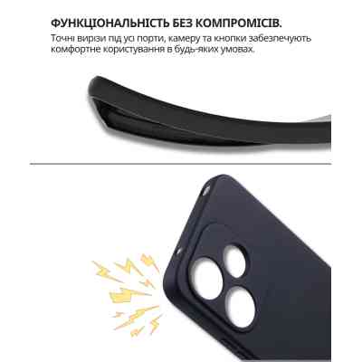 Чехол для мобильного телефона BeCover Silicone Xiaomi Redmi 13x Black (714685) Винница