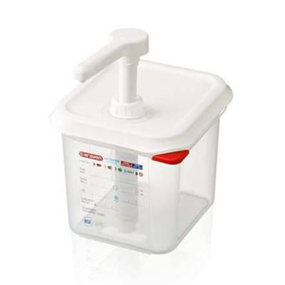 Диспенсер пищевой Araven для соусу GN 1/6, 2,6 л, 1 порція - 10 мл (03786) Винница - изображение 1