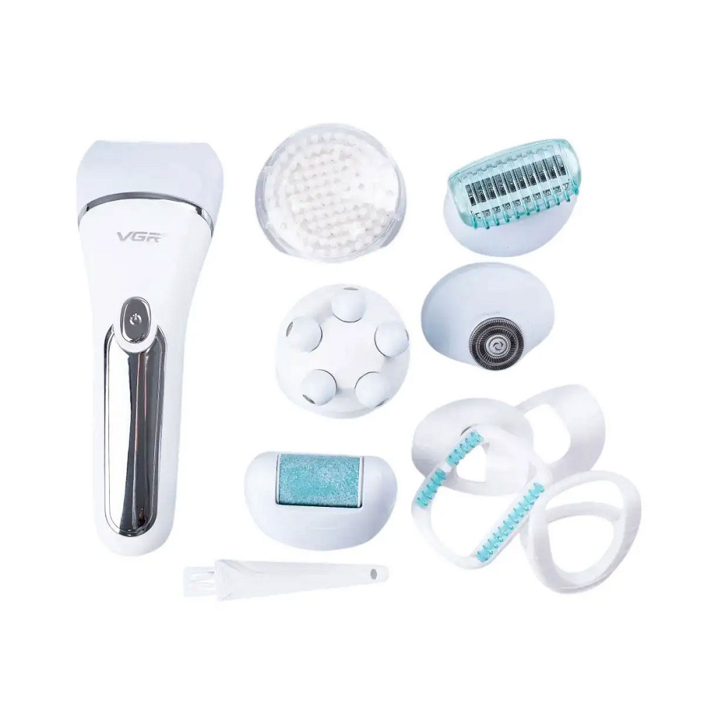 Бездротовий епілятор для обличчя та тіла для жінок 6 в 1 домашній триммер для волосся USB VGR HP-V-733-BL Коломия - фото 5