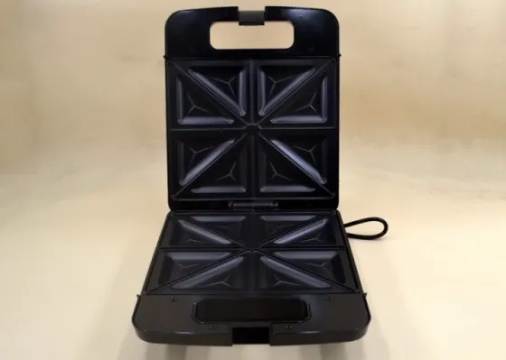 Сендвичница Мультимейкер DOMOTEC MS-7718 4 отдела 1000Вт (Черный) 1400ВТ,  с антипригарным покрытием Одесса