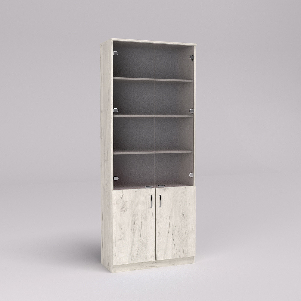 Шкаф офисный ОШС-1, Дуб Крафт Білий, 800/340/2100 Львов - изображение 3