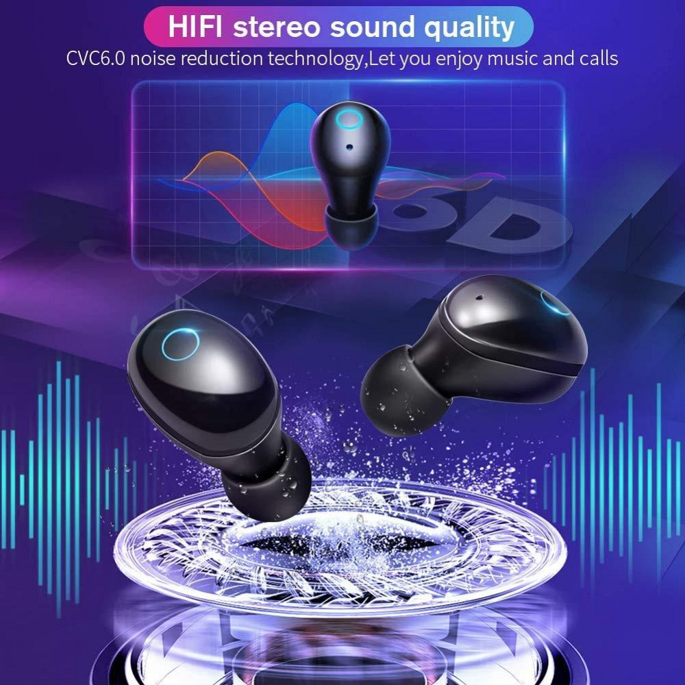 Бездротові навушники BlueTEK T28 TWS Bluetooth 5.0, Powerbank 3000мАг, IPX7 Водонепроникні, 120 годин роботи, Чорні Київ - фото 3