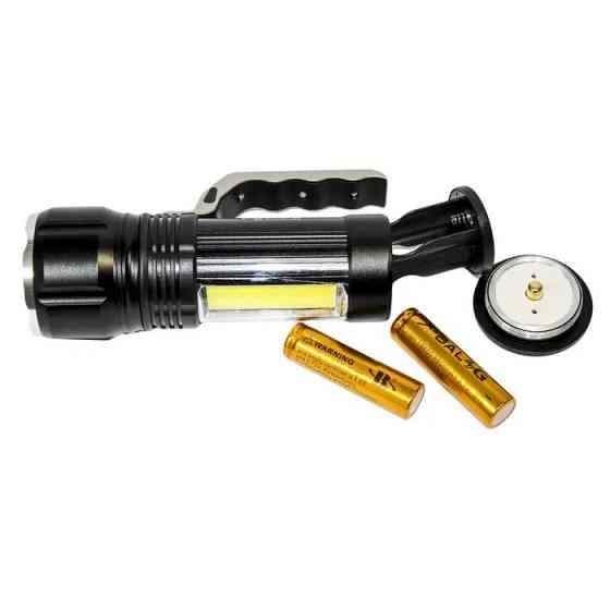 Супер яскравий ліхтарик Bailong S912-XPE+COB(white+red), переносний HU-729 гарний ліхтарик Київ