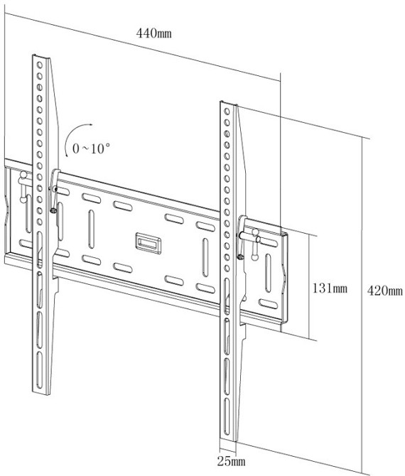 Кронштейн настінний X-Digital STEEL ST315 Black (5988309) Київ - фото 2