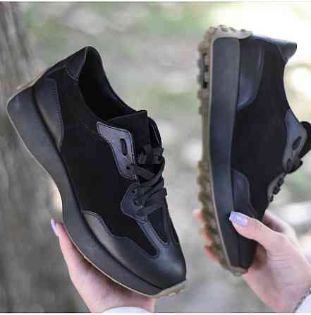 EMELI Кросівки жіночі EMELI 171/1 чорні (весна-осінь, шкіра+замша натуральна) (4779) 39 Коломия